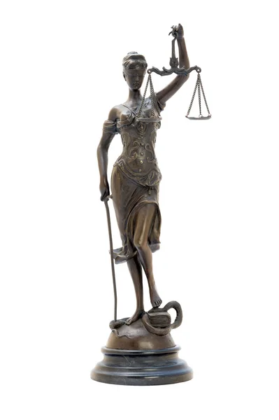 Антична бронзова статуетка богині Феміди . — стокове фото