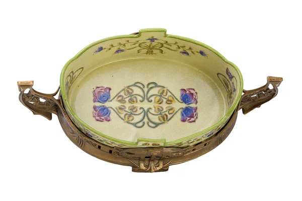 Antique prato de porcelana em estilo moderno . — Fotografia de Stock