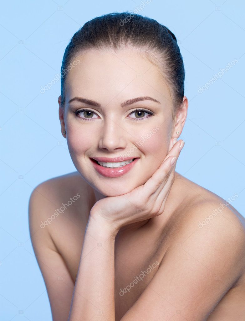 Happy young woman with clean face — Stock Photo © valuavitaly #9001084