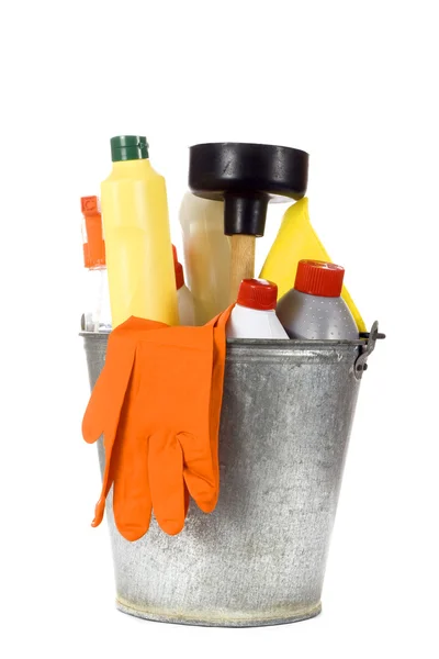 Cleaning Equipment on bright Background — Stock Photo, Image