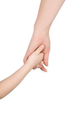 Hands of mother and child clipart