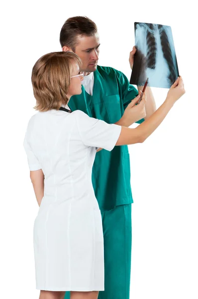 Doctors with x-ray — Stock Photo, Image