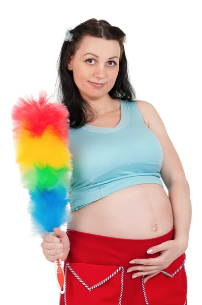 Ama de casa embarazada — Foto de Stock