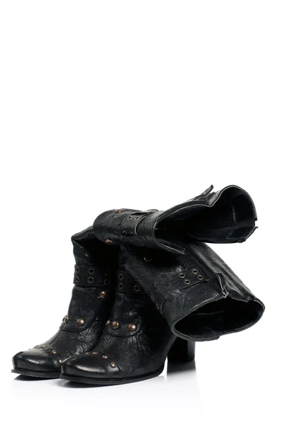 Schwarze Stiefel — Stockfoto