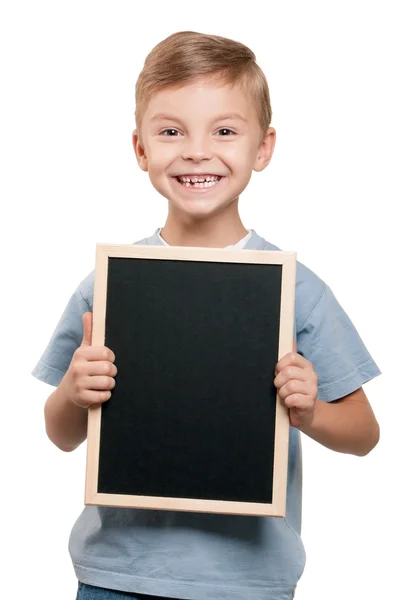Blackboard ile çocuk — Stok fotoğraf