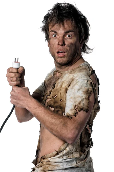 Burnt man — Stock Photo, Image