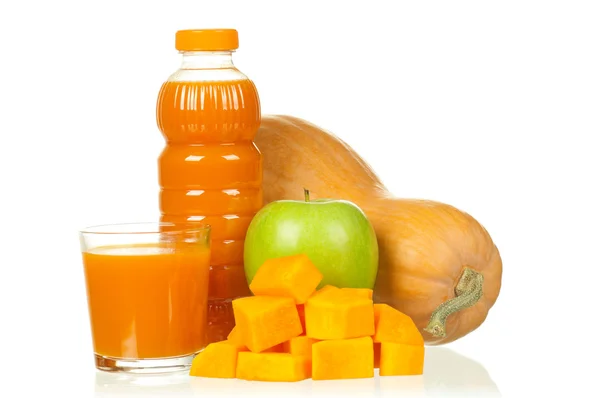 Pumpkin and apple juice — Stock Photo, Image