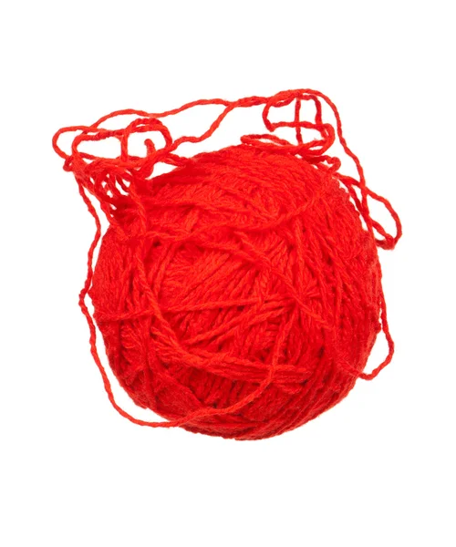 Red ball of yarn — Stock Photo, Image
