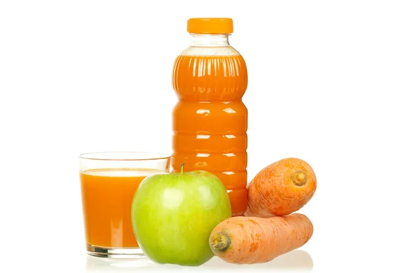 Carrot and apple juice — Stock Photo, Image