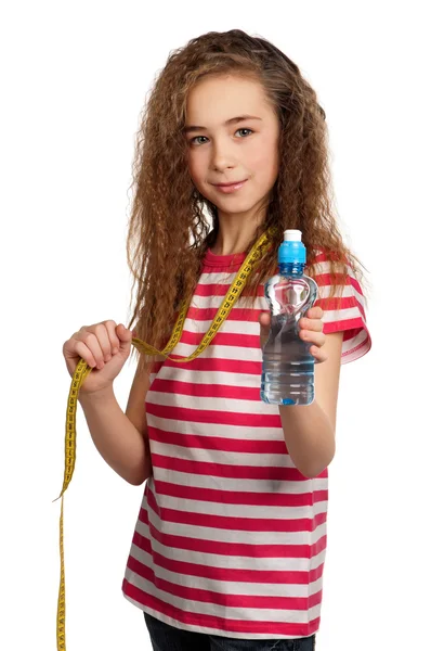 Девушка с водой — стоковое фото