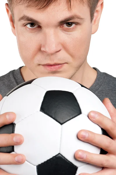 Mannen med klassiska fotboll — Stockfoto