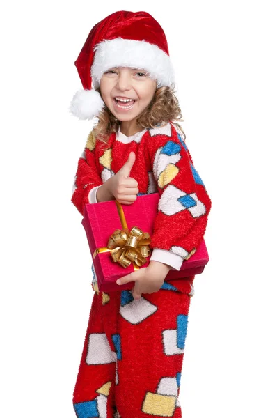 Little girl in pajamas — Stock Photo, Image