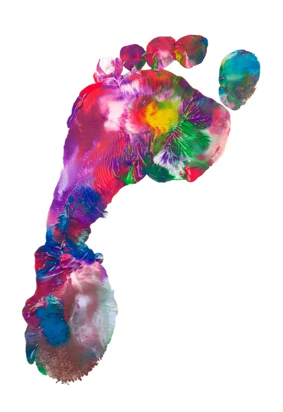 Colorful foot — Stock fotografie