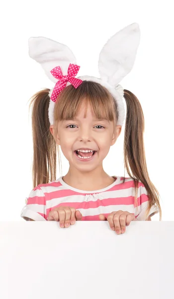バニーの耳を持つ少女 — ストック写真