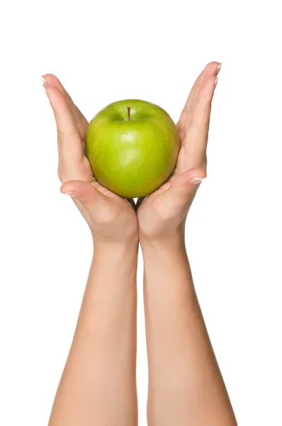 Hand met apple — Stockfoto