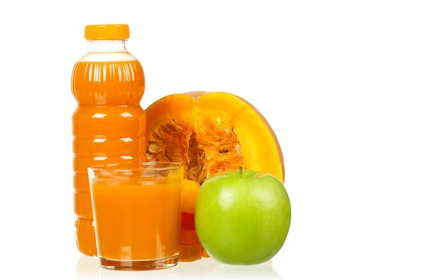 Pumpa och apple juice — Stockfoto