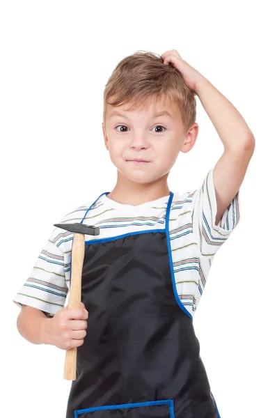 Boy with tools — Stock Photo, Image