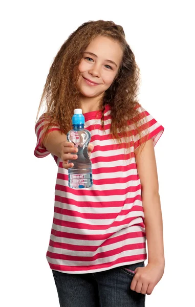 Menina com água — Fotografia de Stock