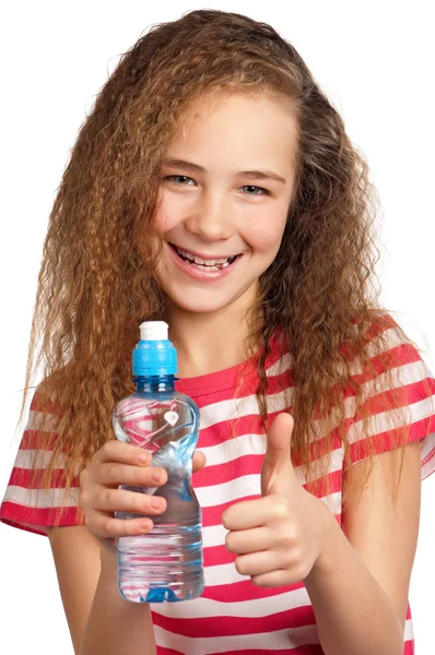 Chica con agua — Foto de Stock