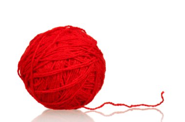 Red ball of yarn clipart