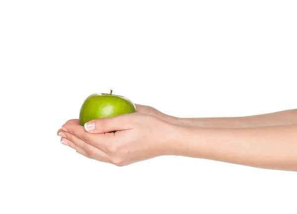 Tangan dengan apel — Stok Foto