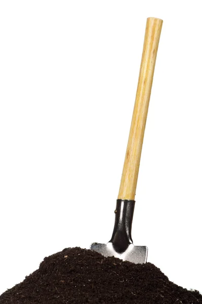 Soil and spade — Stock Photo, Image