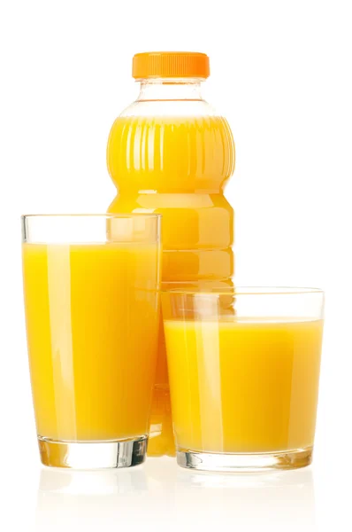 Flaska med juice — Stockfoto