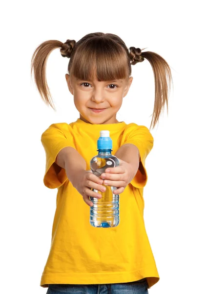 Mädchen mit Wasser — Stockfoto