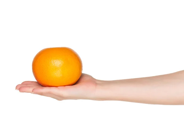 stock image Hand with grapefruit