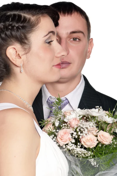 Nevěsta a ženich Stock Snímky