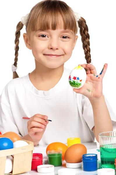 Gyermekek húsvéti tojással — Stock Fotó