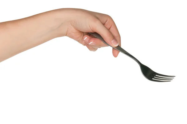 Mano con tenedor —  Fotos de Stock