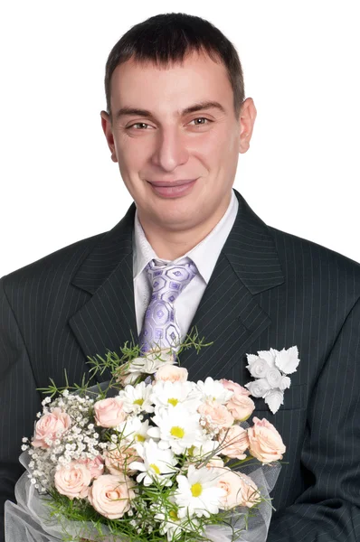 Portret van de bruidegom — Stockfoto
