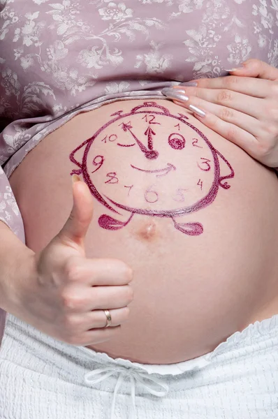 Tummy com desenho — Fotografia de Stock