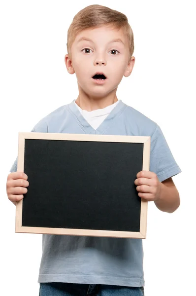 Blackboard ile çocuk — Stok fotoğraf