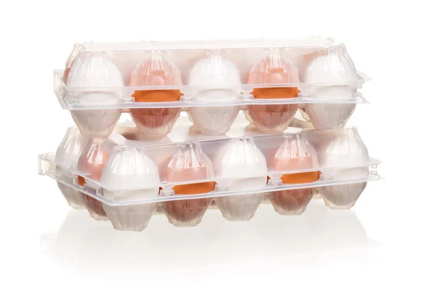 Uova in scatola — Foto Stock