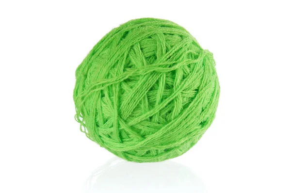 Bola verde de hilo — Foto de Stock