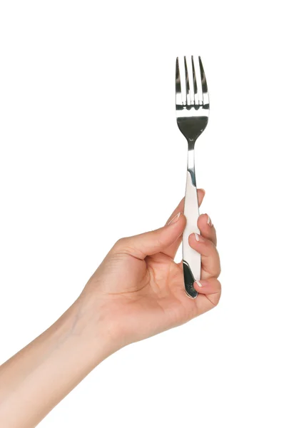 Mano con tenedor —  Fotos de Stock