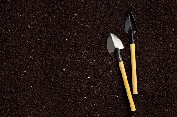 stock image Soil and garden tool