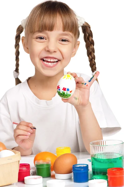 Bambini con uova di Pasqua — Foto Stock