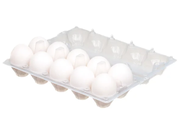 Uova in scatola — Foto Stock