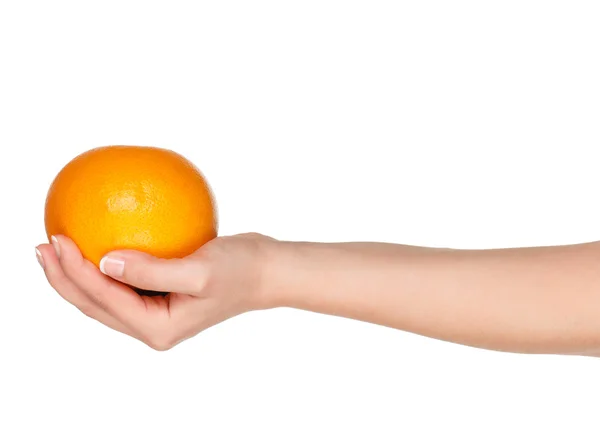 Hand med grapefrukt — Stockfoto