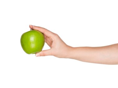 Hand with apple clipart