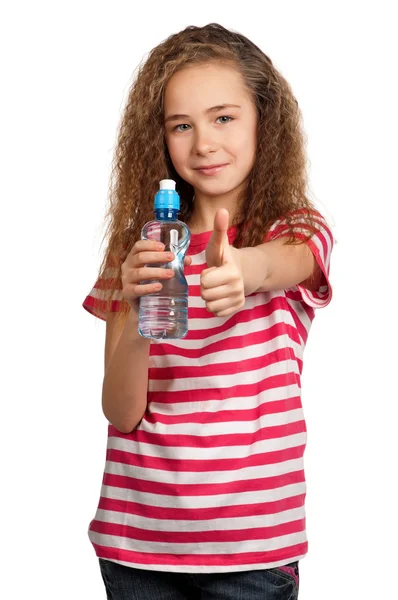 Menina com água — Fotografia de Stock