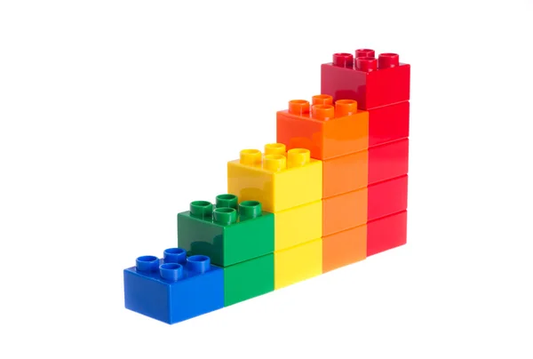 stock image Plastic building blocks