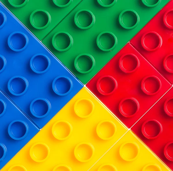 stock image Plastic building blocks