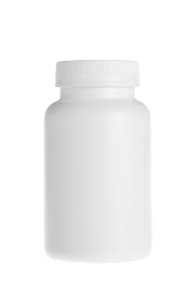 白い錠剤瓶 — ストック写真