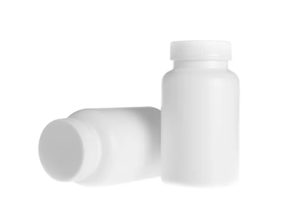 白い錠剤瓶 — ストック写真