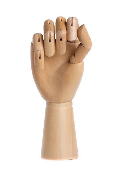 Mão de madeira — Fotografia de Stock