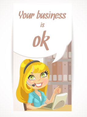 Your business is okay and in good hands clipart